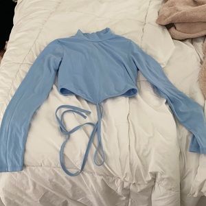 PacSun long sleeve V cut bottom turtle neck